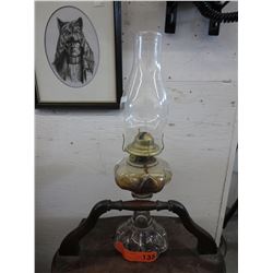 Vintage oil lamp - 18"