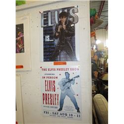 2 Elvis tin signs