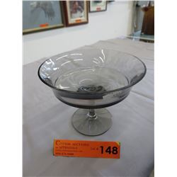Signed Wedgwood crystal pedestal dish