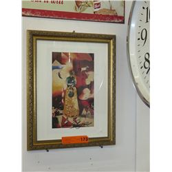 Signed framed print
