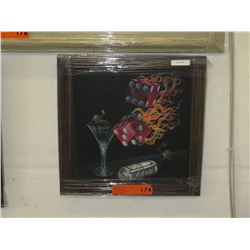 Framed print: "Shoot the Wad" by M. Godard