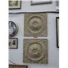Image 1 : 2 Fiberglass Italian style wall plaques