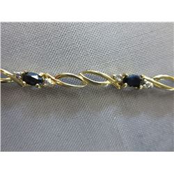 Brand New Sapphire & Diamond bracelet