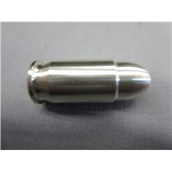 45-caliber Silver bullet. Inert Cartridge