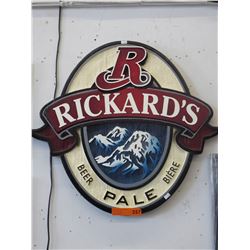 Rickard's Pale Ale sign