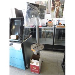 King drill press with laser guide system