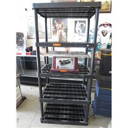 Deep plastic utility shelf - used