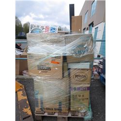 Skid of assorted household goods - used