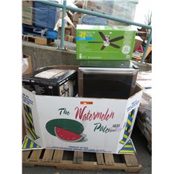 Skid of small appliances & household goods
