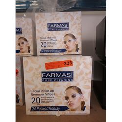 4 Cartons of makeup remover wipes