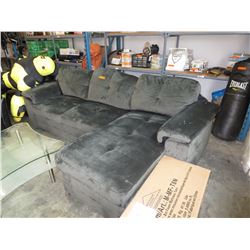 NEW -  Sectional Sofa - 2 Piece Microfiber - Pull-out Bed