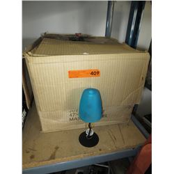Case of lamp shaped votive holders