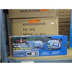 2 Cases of clip on style towing mirror