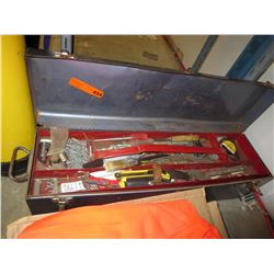 Metal tool box & contents