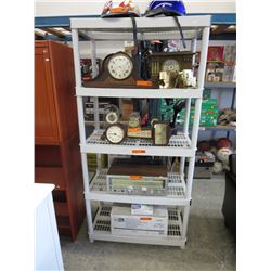 Plastic utility shelf