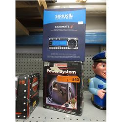 Sirius satellite radio & Motomaster power system