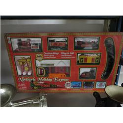 Christmas village train set