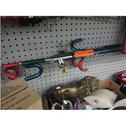 2 Club style steering wheel locks with keys