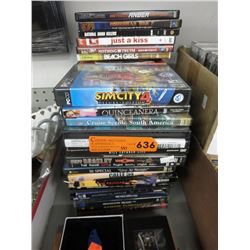 39 DVDs & a SimCity game