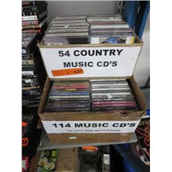 168 Music CDs- approx. count