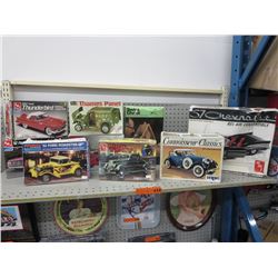 9 Vintage car model kits