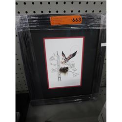 Framed Richard Shorty print "Eagles"