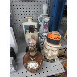 7 Collectible liquor decanters