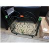 Image 1 : Metal folk art style fireplace screen