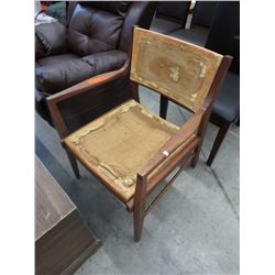 Mid century Danish teak arm chair