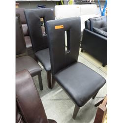 2 x NEW Leather Dining Chairs