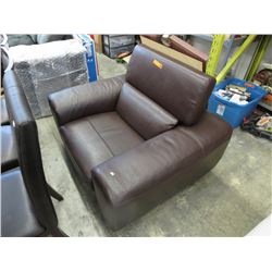 NEW - Brown Leather Armchair