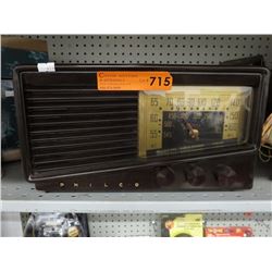 Vintage Philco Bakelite radio