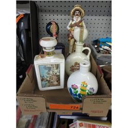 Vintage collectible liquor decanters