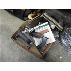 Used hand tools, mostly tiling & sanding