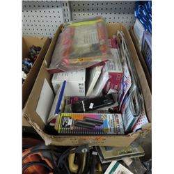 Assorted office items - w/2 printer ink cartridges