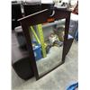 Image 1 : Wood framed wall mirror
