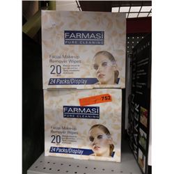 4 Cases of makeup remover wipes