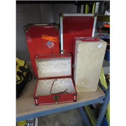 4 Vintage cases - some for 45 records