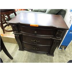 NEW - Ornate Bedside Table with 3 drawers