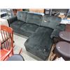 Image 1 : NEW - Green Microfiber Sectional Sofa - Pull Out Bed