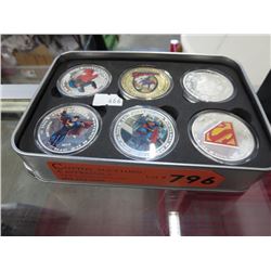2013 Superman 6 coin set - Commemorative replica