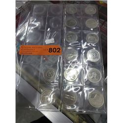 14 x CDN Dollar Coins & Commemorative Tokens