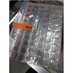 Canadian Pennies, Dimes & Nickels