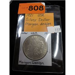 1921 USA silver dollar - Morgan Design
