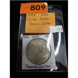 1922 USA Silver dollar - Peace Dollar