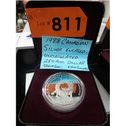 1988 Canadian Silver Encased Anniversary Dollar
