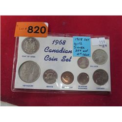 1968 CDN coin set - silver quarter & dime
