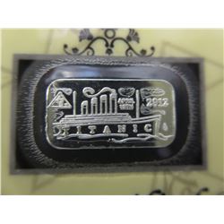 5 x .999 Silver Titanic Motif Commemorative bars