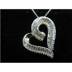 Sterling silver Diamond necklace
