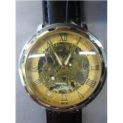 Man's Mechanical Breitling Style Skeleton Watch